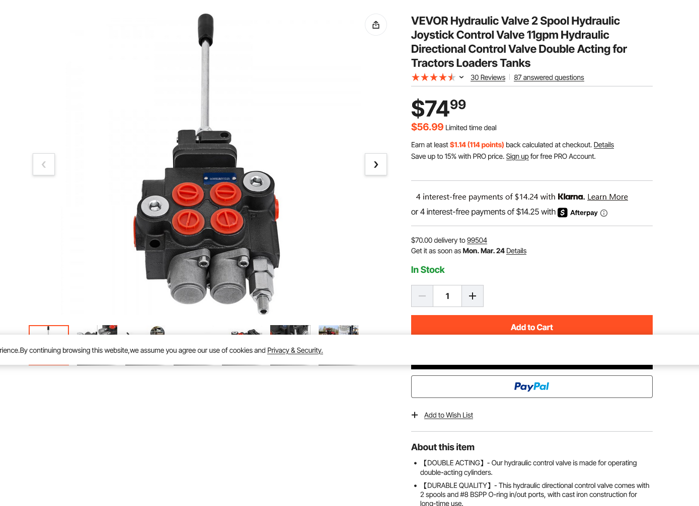 Screenshot 2025-03-21 at 17-18-52 VEVOR Hydraulic Valve 2 Spool Hydraulic Joystick Control Val...png