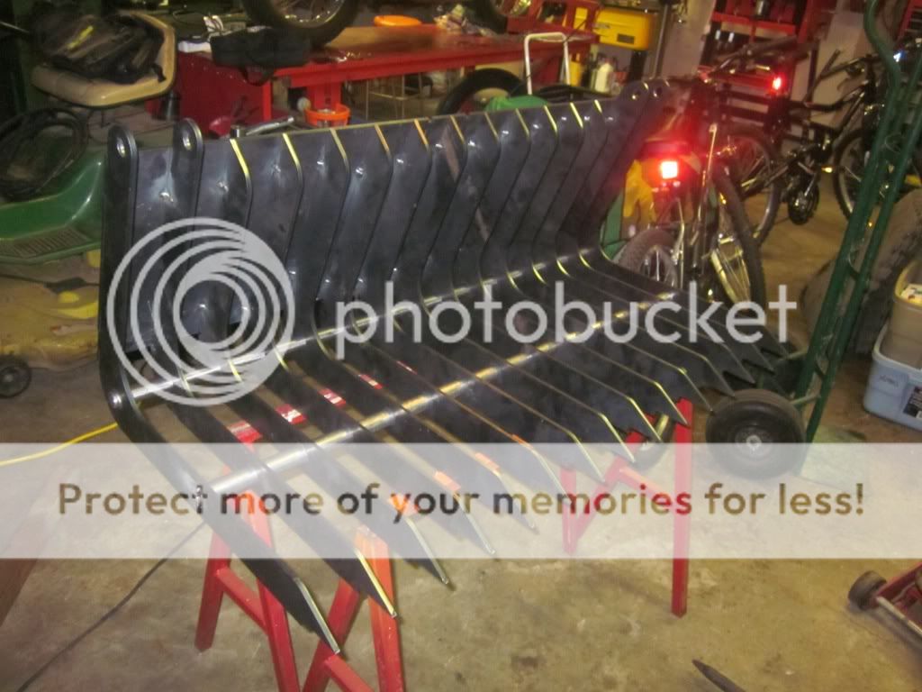Bucket body tacked together